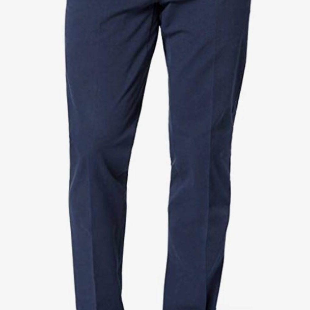 Dockers Slim Fit D1 Flat Front Signature Khaki Size 38 x 29 navy blue